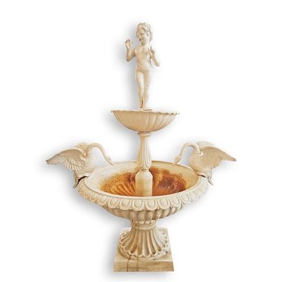 A 2-TIER CAST IRON PLANTER