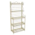 A 5 TIER IRON ETAGERE - WHITE