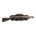 A BLUNDERBUSS ON WALL MOUNT