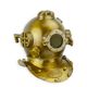 A BRASS AND COPPER DIVING HELMET - BRASS FINISH