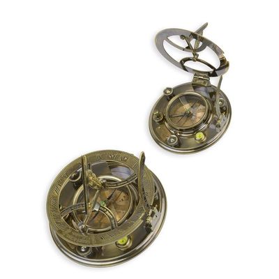 A BRASS COMPASS