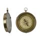 A BRASS POCKET COMPASS