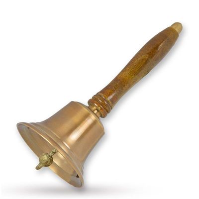 A BRASS SCHOOL BELL