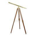 A BRASS TELESCOPE ON STAND
