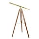 A BRASS TELESCOPE ON STAND