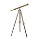 A BRASS TELESCOPE ON STAND