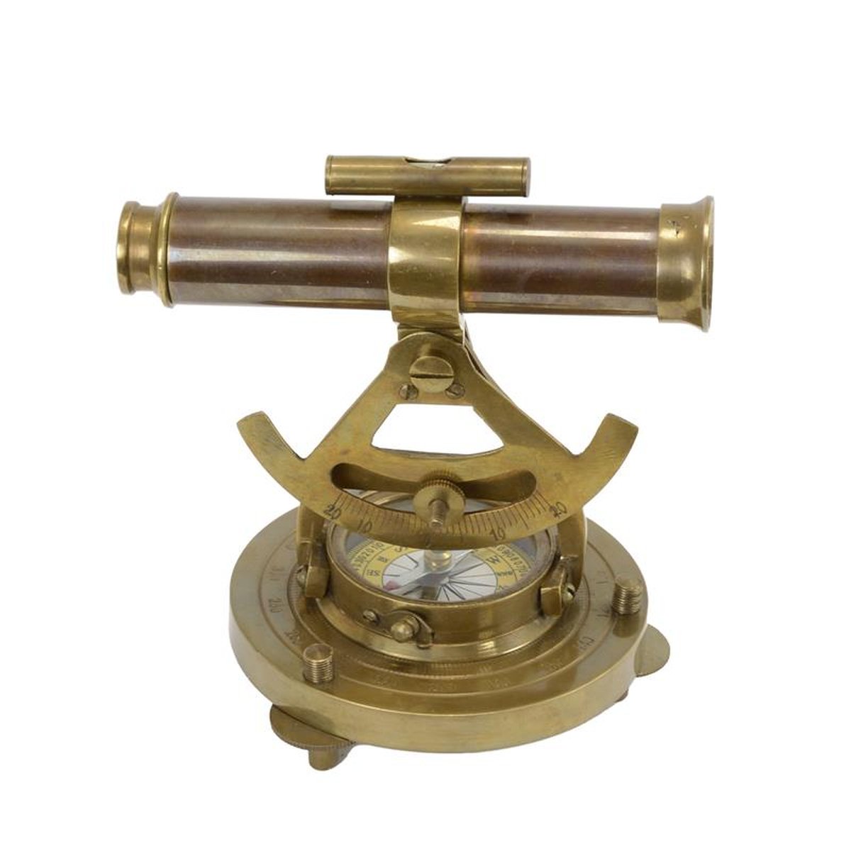 A BRASS THEODOLITE