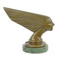 A BRONZE ART DECO CAR MASCOT SPIRIT OF THE WIND""