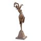 A BRONZE ART DECO DANCER