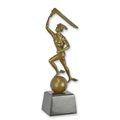 A BRONZE ART DECO SCULPTURE OF MERCURY