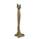A BRONZE ART NOUVEAU CANDLESTICK