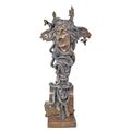 A BRONZE BUST OF MEDUSA