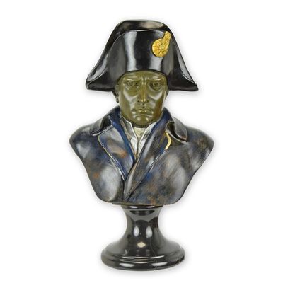 A BRONZE BUST OF NAPOLEON