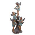 A BRONZE FAIRY FOUNTAIN