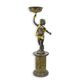 A BRONZE FIGURAL PLANTER OF A PUTTO