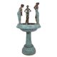 A BRONZE FOUNTAIN WITH 3 WOMEN