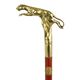 A BRONZE-HANDLED WALKING STICK
