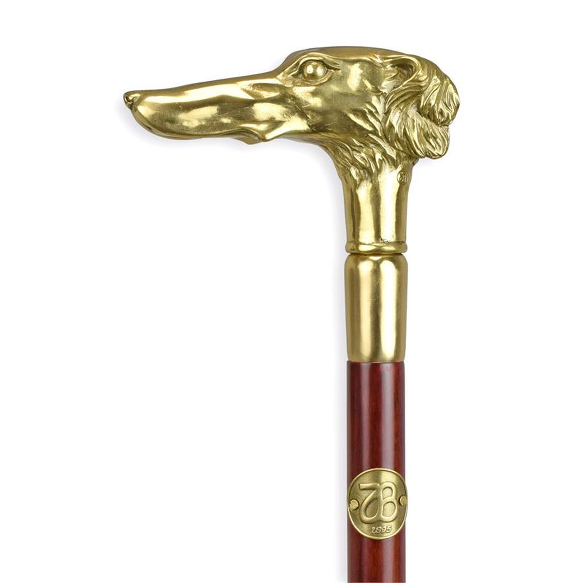 A BRONZE-HANDLED WALKING STICK