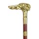 A BRONZE-HANDLED WALKING STICK