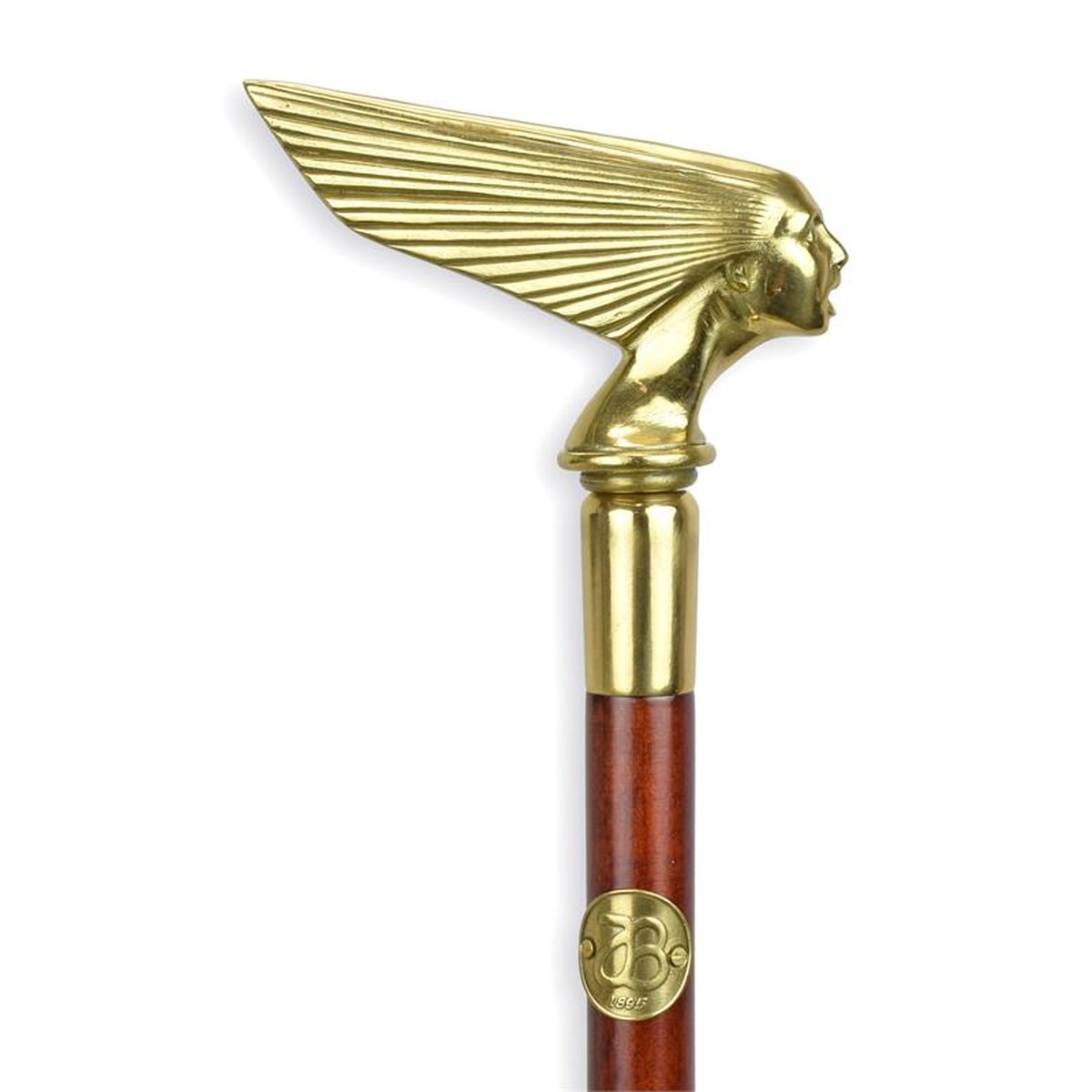A BRONZE-HANDLED WALKING STICK