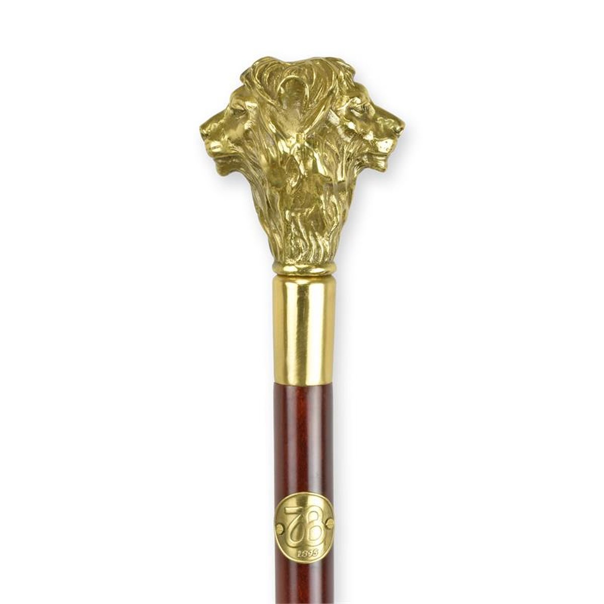 A BRONZE-HANDLED WALKING STICK