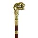 A BRONZE-HANDLED WALKING STICK
