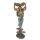 A BRONZE LADY WITH A SHELL FOUNTAIN