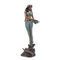 A BRONZE MERMAID FOUNTAIN