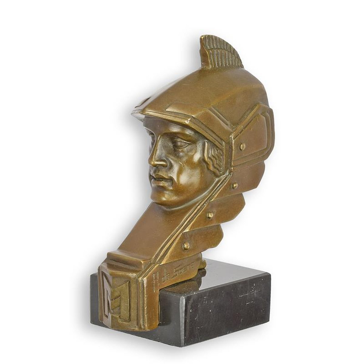 A BRONZE MINERVA CAR MASCOT
