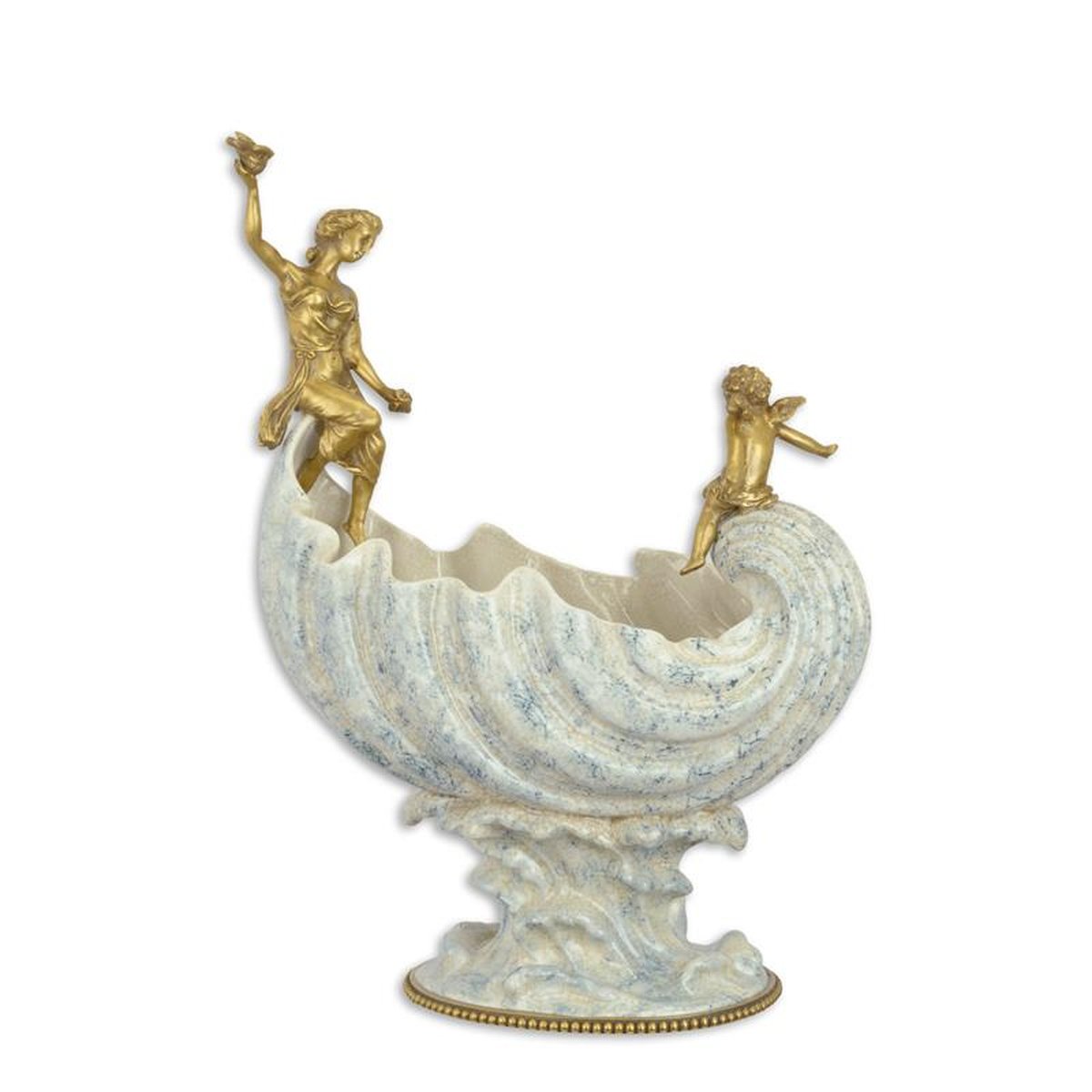 A BRONZE MOUNTED PORCELAIN BOWL