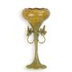 A BRONZE MOUNTED PORCELAIN DRAGONFLY VASE