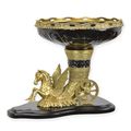 A BRONZE MOUNTED PORCELAIN PEGASUS FLOWER BOWL