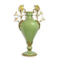A BRONZE MOUNTED PORCELAIN VASE