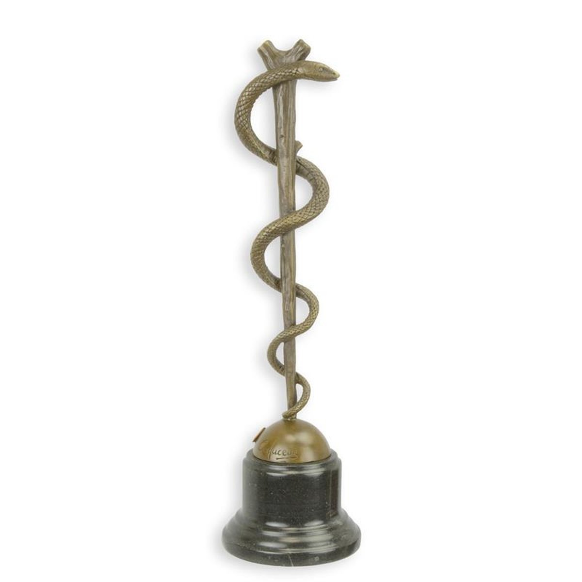 A BRONZE ROD OF ASCLEPIUS