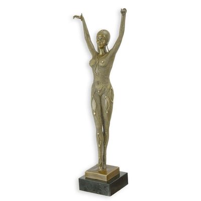 A BRONZE SCULPTURE CALLED  DOURGA""