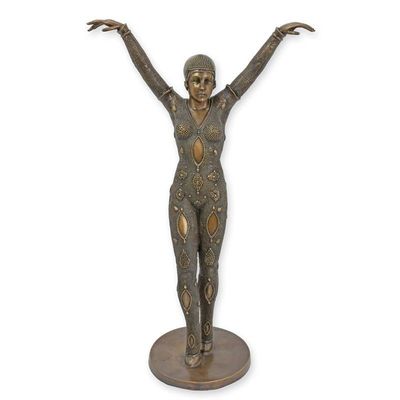 A BRONZE SCULPTURE CALLED DOURGA""