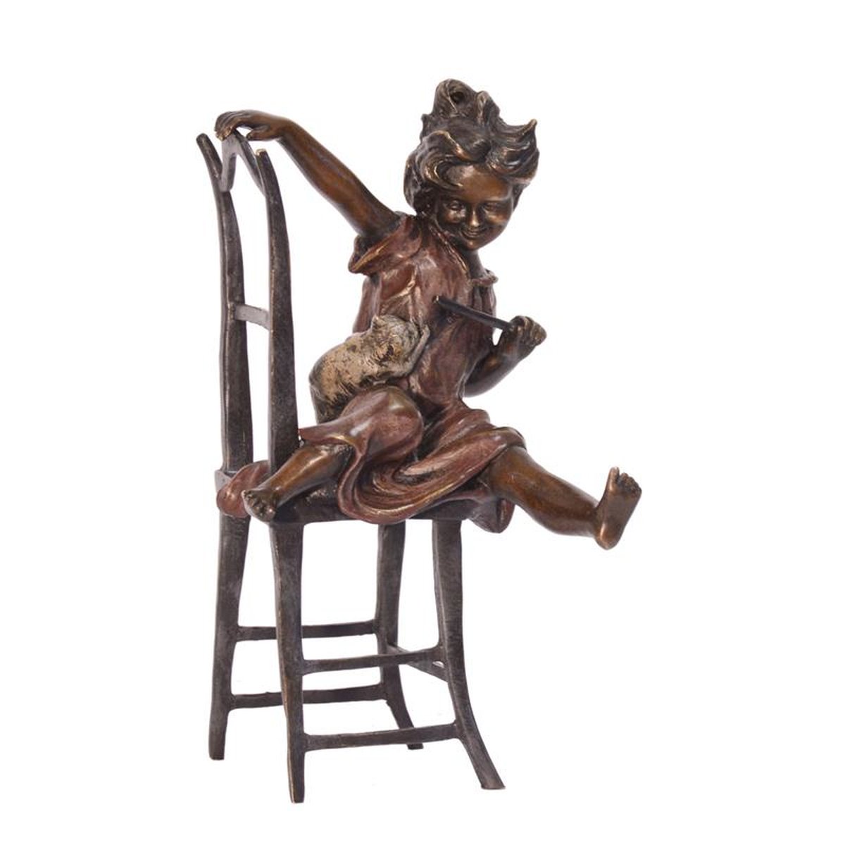 A BRONZE SCULPTURE CALLED HAPPY CAT