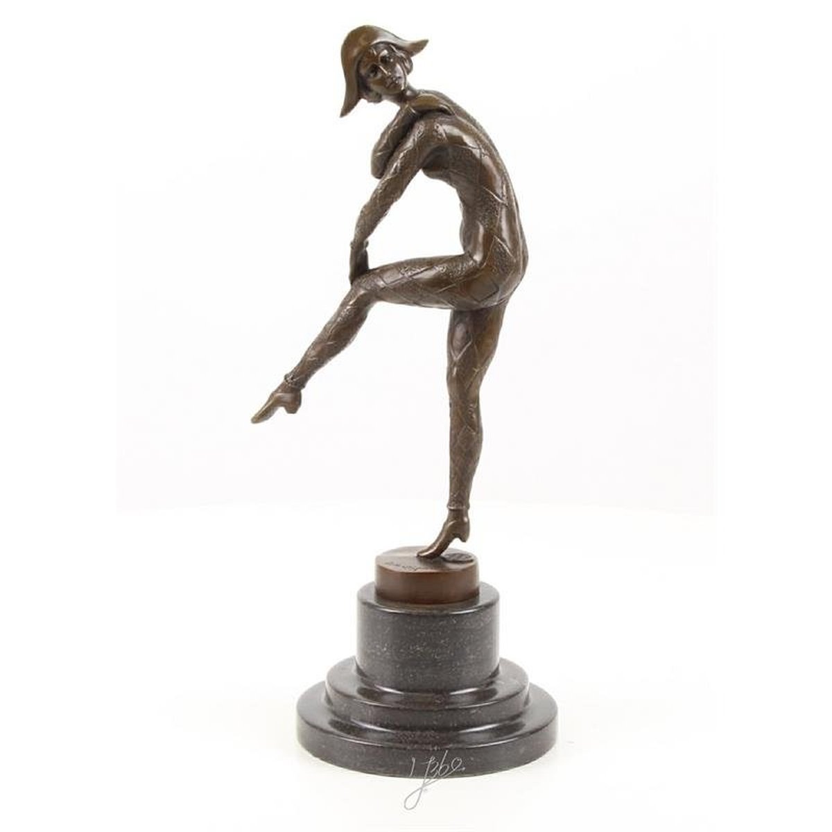 A BRONZE SCULPTURE CALLED HARLEQUINADE""