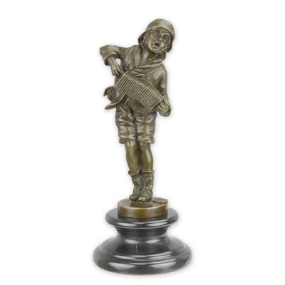 A BRONZE SCULPTURE CALLED LAZZARONE""