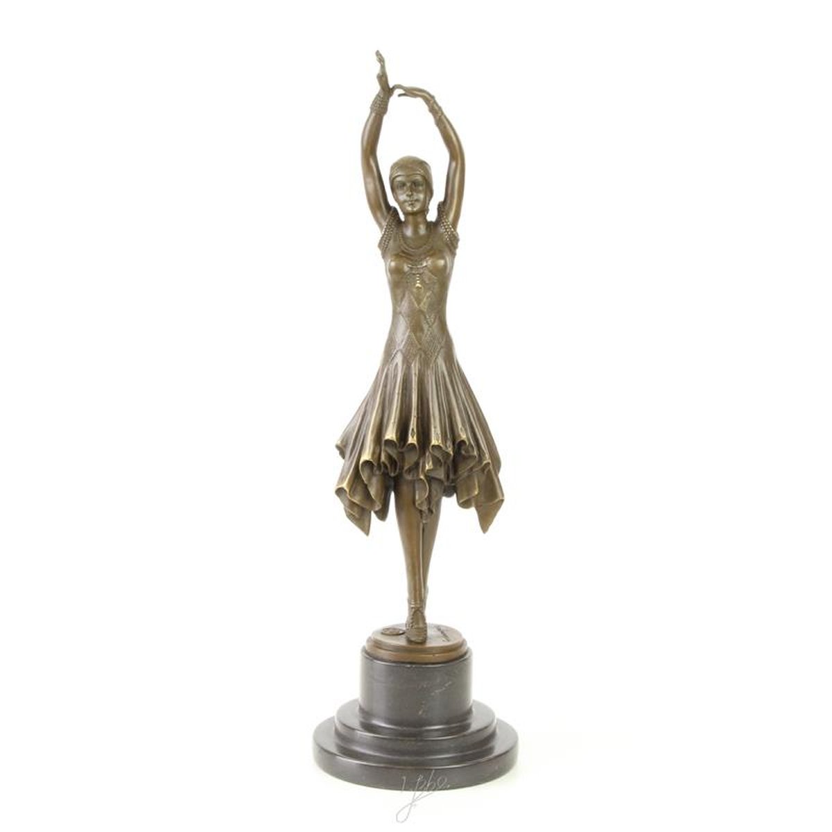 A BRONZE SCULPTURE CALLED MISS KITA