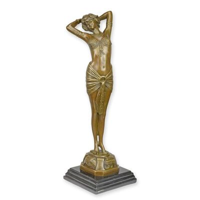 A BRONZE SCULPTURE CALLED REVEIL