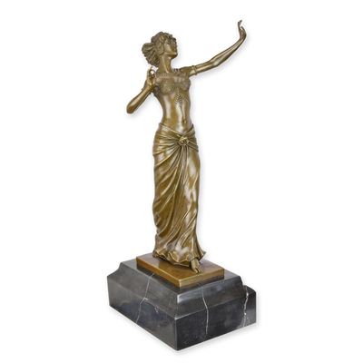 A BRONZE SCULPTURE CALLED SALOME DANCING""