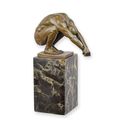 A BRONZE SCULPTURE CALLED THE DIVE