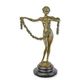 A BRONZE SCULPTURE CALLED THE GARLAND DANCER""