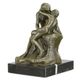 A BRONZE SCULPTURE CALLED THE KISS""