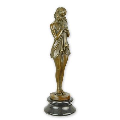 A BRONZE SCULPTURE CALLED THE SAD GIRL""