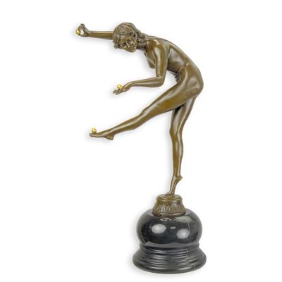 A BRONZE SCULPTURE CALLED  THE TRICKSTRESS""