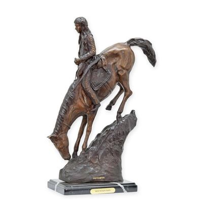 A BRONZE SCULPTURE NAMED MOUNTAIN MAN""