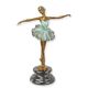 A BRONZE SCULPTURE OF A BALLERINA
