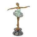 A BRONZE SCULPTURE OF A BALLERINA